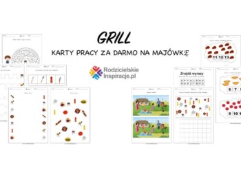 Karty pracy przedszkole - Grill