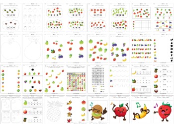 Owocowe lato karty pracy