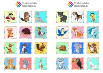 Znaczki do szatni i na szafki w przedszkolu. 30 naklejek do druku w PDF