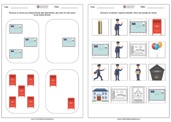 Przedszkole. Dzień Listonosza karty pracy