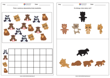 Dzień Pluszowego Misia karty pracy