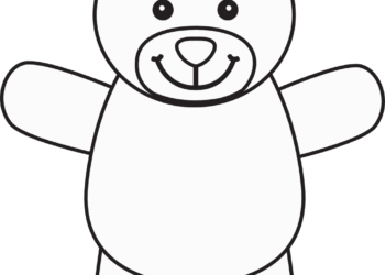 Szablon misia do druku