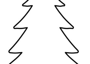 Szablon choinki do druku