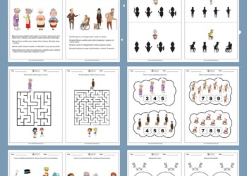 Dzień Babci i Dziadka – karty pracy dla przedszkolaków (PDF za darmo)