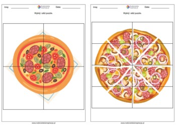 Dzień Pizzy karty pracy za darmo