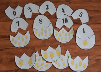 Jajka wielkanocne puzzle matematyczne