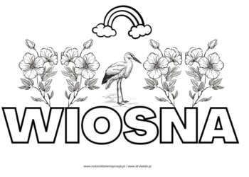 Wiosenne kolorowanki do druku