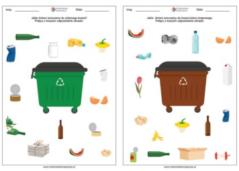 Ekologia - Dzień ziemi karty pracy