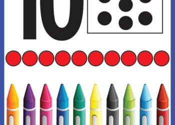 Cyfra 10 karta pokazowa do druku