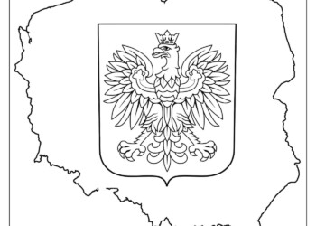 Mapa Polski kolorowanka