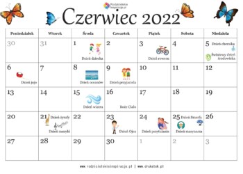 Kalendarz Świąt Nietypowych czerwiec