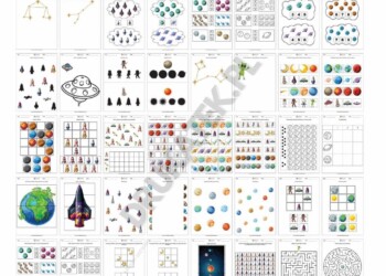 Kosmos karty pracy dla przedszkolaków