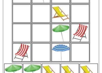 Sudoku dla dzieci wakacyje