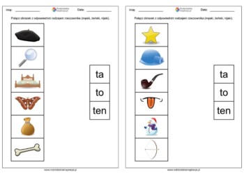Część mowy „Ten, ta, to”. Karty pracy do druku [PDF ZA DARMO]