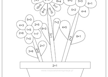 Matematyczna kolorowanka do druku