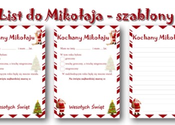 List do Mikołaja szablon do druku dla dzieci