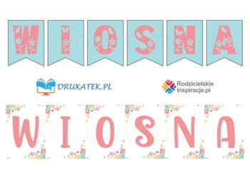 wiosna napis pdf do druku