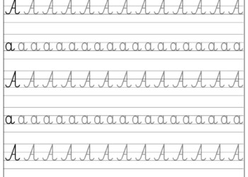 Nauka pisania literek do druku