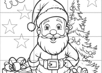 kolorowanka XXL mikolaj do druku
