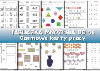 Tabliczka Mnożenia do 50 karty pracy