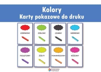Karty pokazowe z kolorami do druku